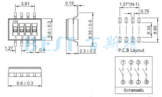 编码开关HDS40X参考图纸